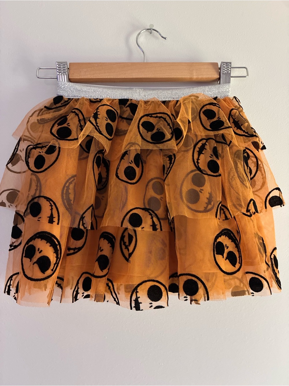 Nightmare Before Christmas Orange Halloween Tulle Skirt